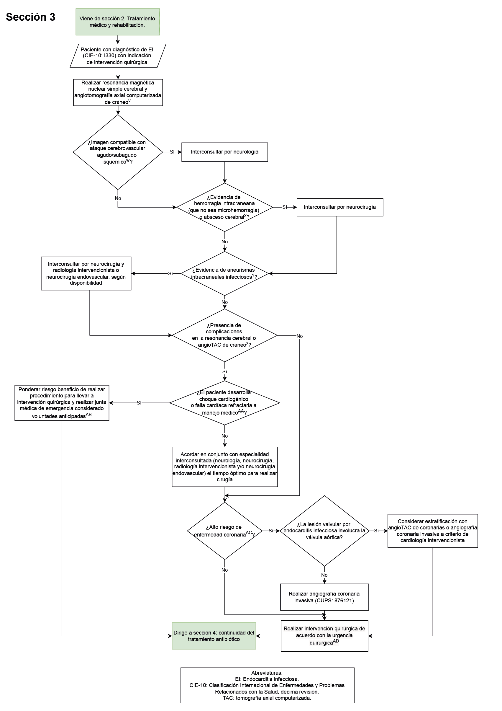 sección 3 tratamiento endocarditis